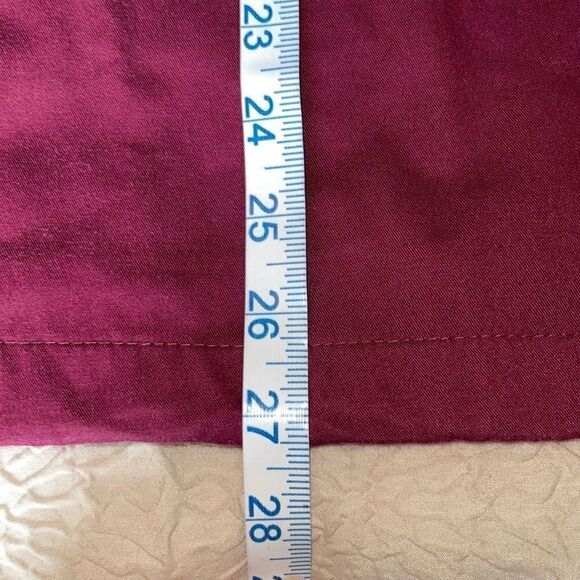 Bio™ 19021 Womens‎ Stretch Angle V-Neck Scrub Top. Maroon Size XL - Picture 9 of 9